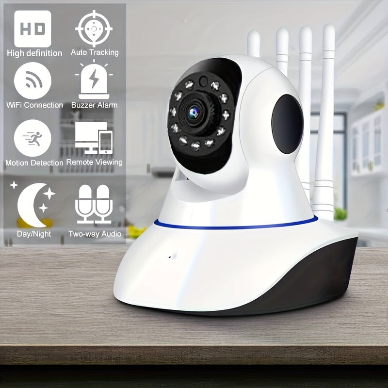 Top Pick: Teruhal 1080P HD Wireless Home Security Camera - Features Wide-Angle Lens, Two-Way Audio, Smart Auto Tracking & Monitoring, Night Vision, USB Powered, IP Camera, 360-degree Viewing, and Recording Capability