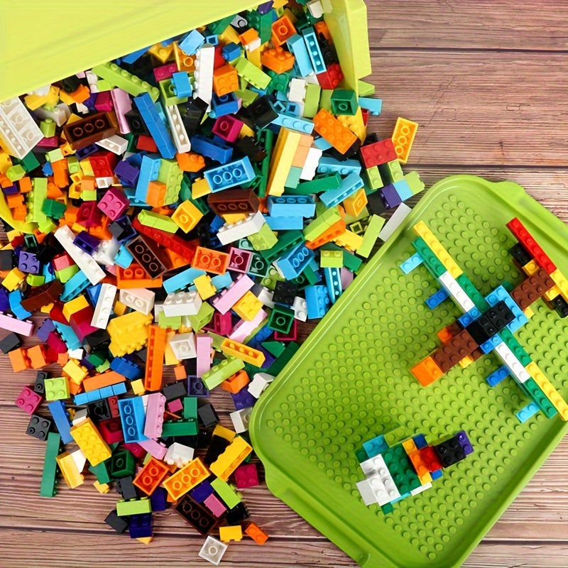 Educational assembly building blocks for kids, inspiring creativity and imagination. 500 pieces in a bag, great for kindergarten and birthdays.