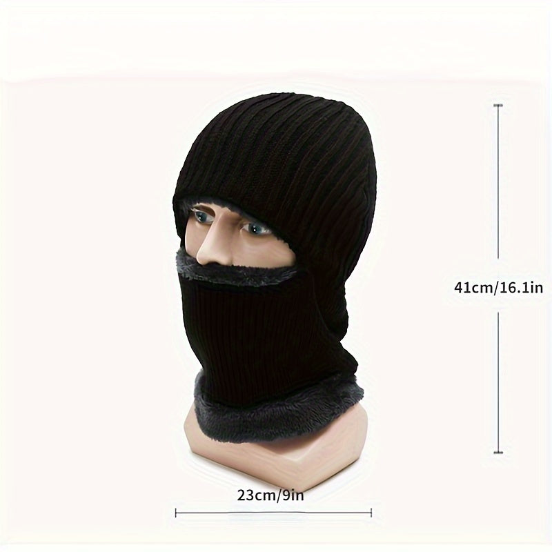 Keep warm this winter with a stylish and practical Winter Fleece Ski Mask. This thick, windproof Balaclava is perfect for cycling and other outdoor activities. Designed for both men and women, this headband beanie cap will keep you protected from the