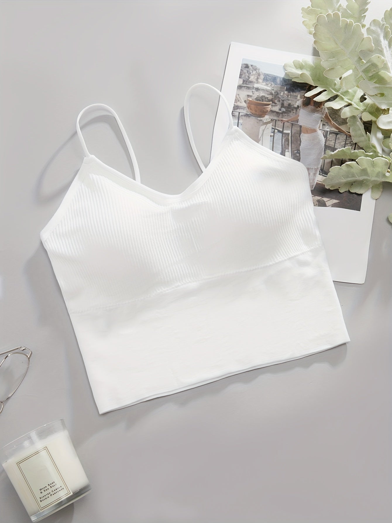 3 solid ribbed wireless bras for comfortable and breathable wear.