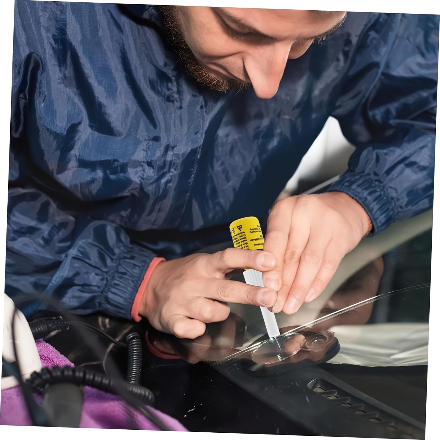 Windshield Crack Disappearance Glass for chips and star cracks in automotive windshields.