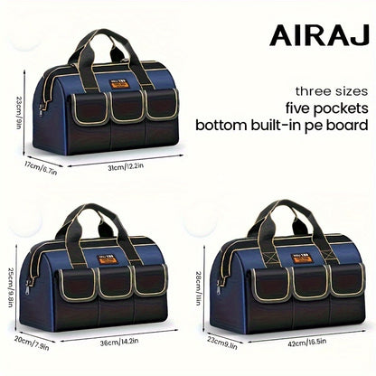 Tool Storage Bag with Large Capacity and Wear-Resistant Oxford Cloth