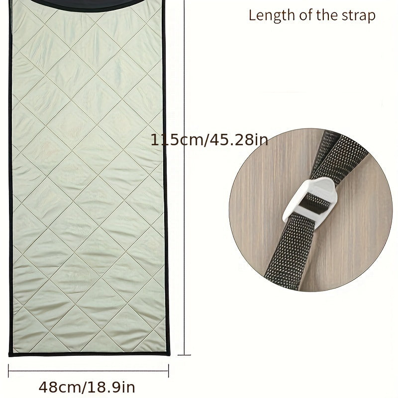 Portable ironing pad with heat insulation cloth, perfect for hanging behind the door. This thickened and foldable household ironing board is a great gift for mothers or friends who enjoy household gadgets.