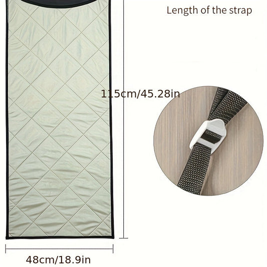 Portable ironing pad with heat insulation cloth, perfect for hanging behind the door. This thickened and foldable household ironing board is a great gift for mothers or friends who enjoy household gadgets.