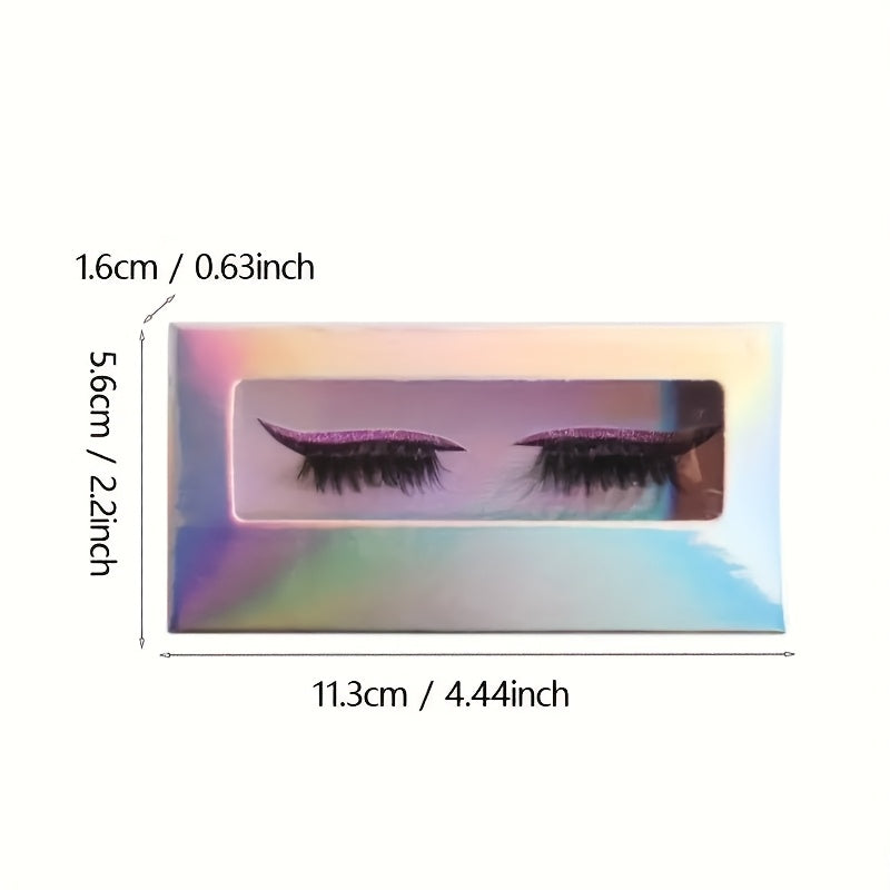 Glitter self-adhesive eyeliner and false eyelashes set - waterproof, no glue needed. Perfect for party and stage makeup, carnival and masquerade.