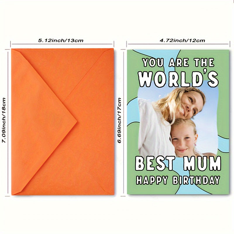 Unique and Charming Handmade Mother's Day Card for Mom - Personalized with Love, Ideal for Birthdays and Celebrations