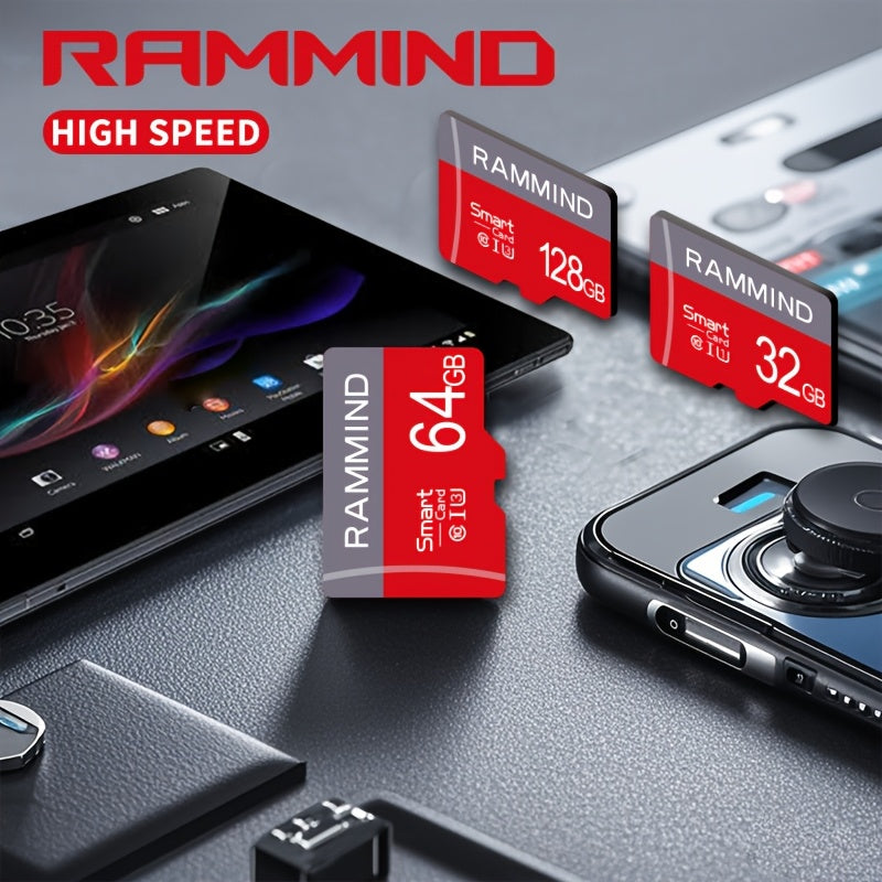 RAMMIND offers high-speed micro TF cards in multiple sizes, suitable for smartphones, tablets, laptops, and DSLR cameras. These durable flash memory cards are ideal for secure file storage