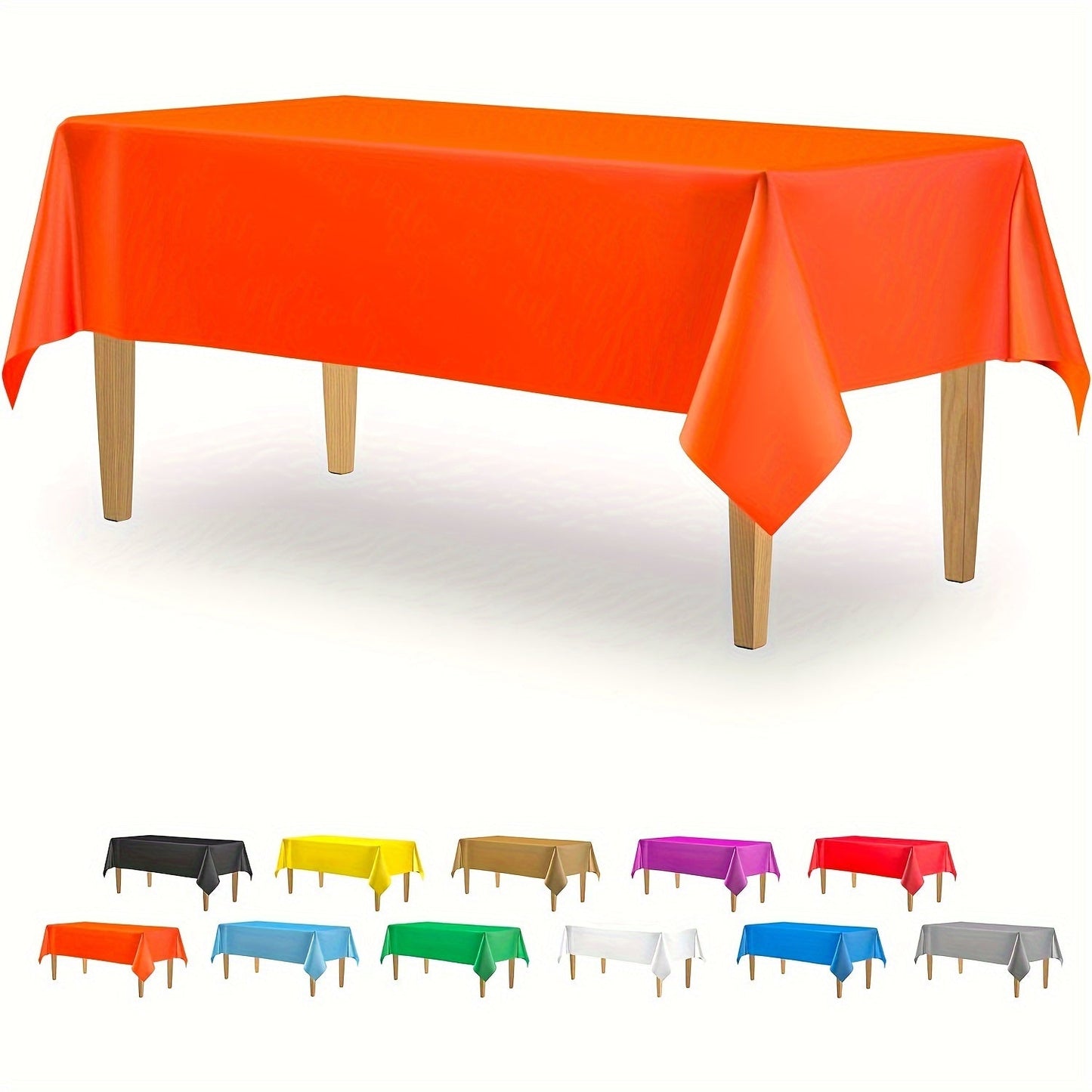 Essential for weddings and parties, this rectangular disposable plastic tablecloth is made of durable PEVA material. Measuring 137.16x274.32cm, it is waterproof and suitable for a variety of occasions, including birthdays, celebrations, and even bathroom