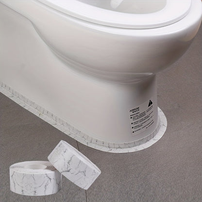 1 roll self-adhesive bathroom sealing strip for toilet, sink, and kitchen - decorative home decor.