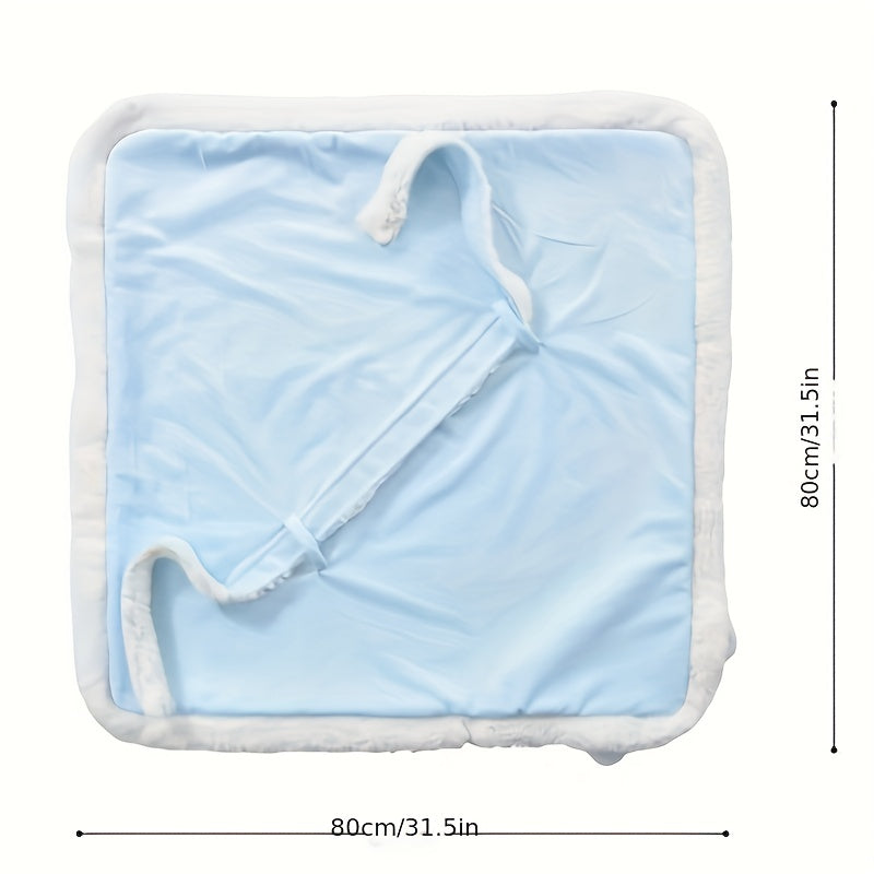 Soft, warm velvet fleece baby blanket for swaddling newborns.