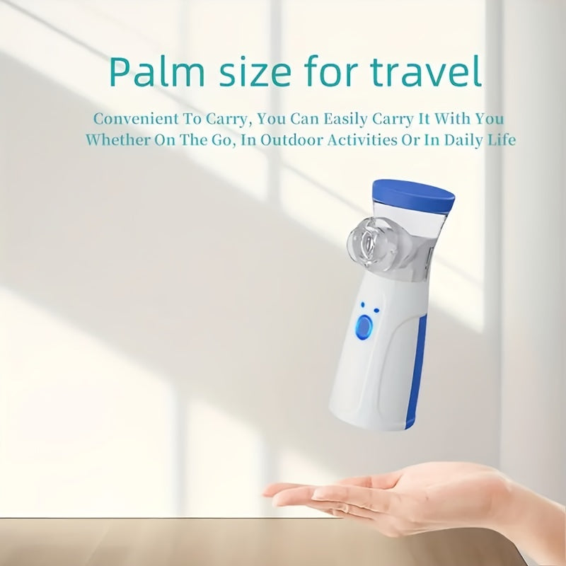 Portable facial steamer humidifier with USB power, oxygen injector, and skin moisturizing properties. Suitable for normal skin, perfect for home and office use. Great gift idea.