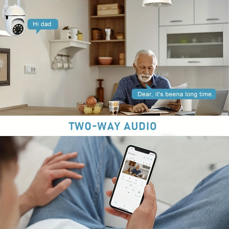 Introducing the YIIYRY 1080P HD Smart WiFi Camera – The Ultimate Wall-Mounted Security System with Enhanced Features! Enjoy 2-Way Audio, Night Vision, Motion Detection, Remote Viewing, and Smartphone Compatibility. USB Powered for Convenient Use.