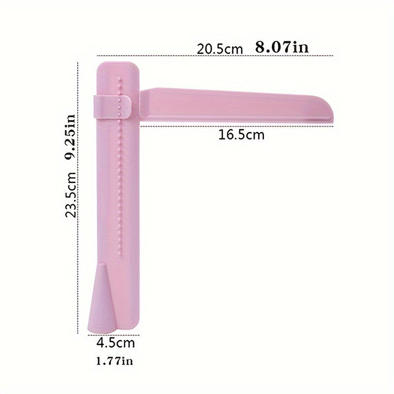 Cake decorating tool for achieving smooth edges and surfaces: Adjustable Height Cake Icing Spatula and Plastic Cake Smoother Scraper for Fondant Design.