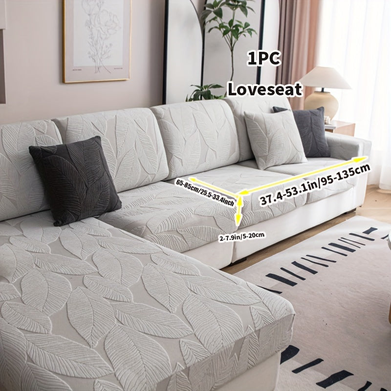 Durable Jacquard Sofa Cover suitable for all seasons, washable and stretchable, designed for modern style sofas in living rooms, offices, and homes. Easy to maintain with anti-slip features and suitable for single, double, triple, or quadruple seats.