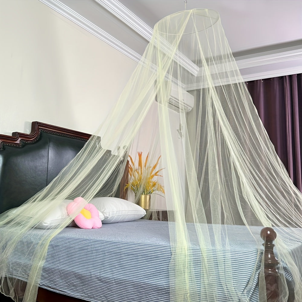 The versatile Extra Large White Mosquito Net Canopy is ideal for both indoor and outdoor use. Perfect for camping, sleepovers, and garden protection, this canopy fits single to California King size beds, cribs, hanging bed nets, and is perfect for travel.