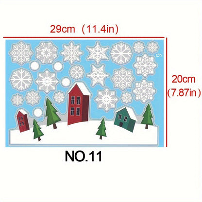 Get in the festive spirit with our 2024 Christmas Window Clings! This set includes 1pc featuring charming Snowflake & Santa Designs. These removable electrostatic stickers are perfect for decorating your home or shop during the holiday season. Bring some