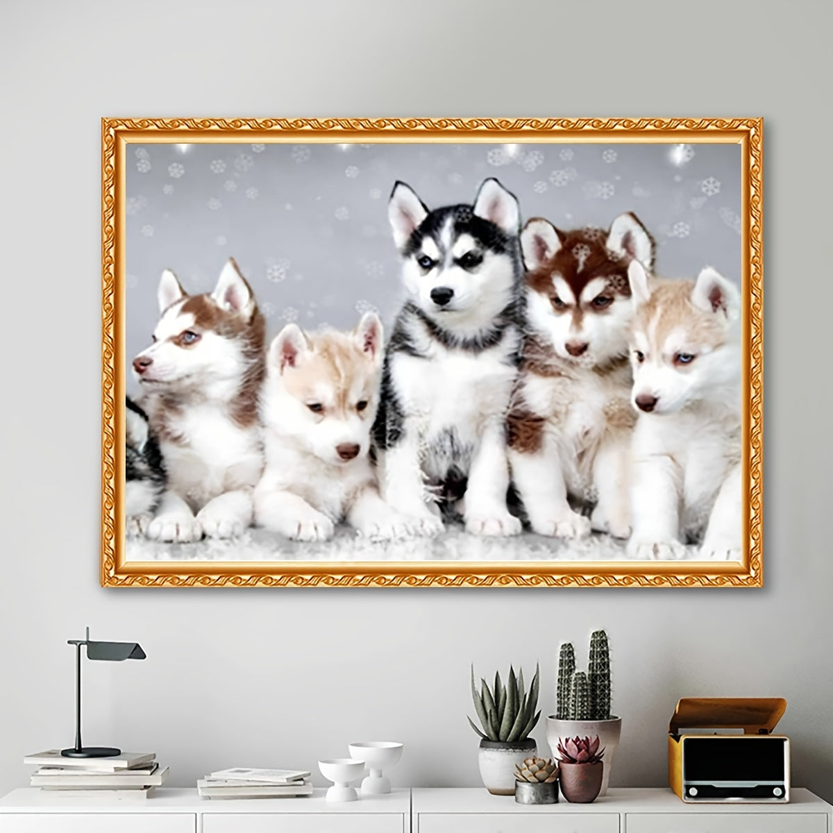 Five Dogs Diamond Art