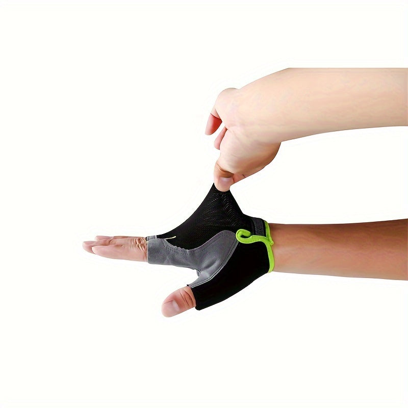 1 Pair of Ximax Half-Finger Fitness Gloves for Outdoor Sports, Non-Slip and Breathable