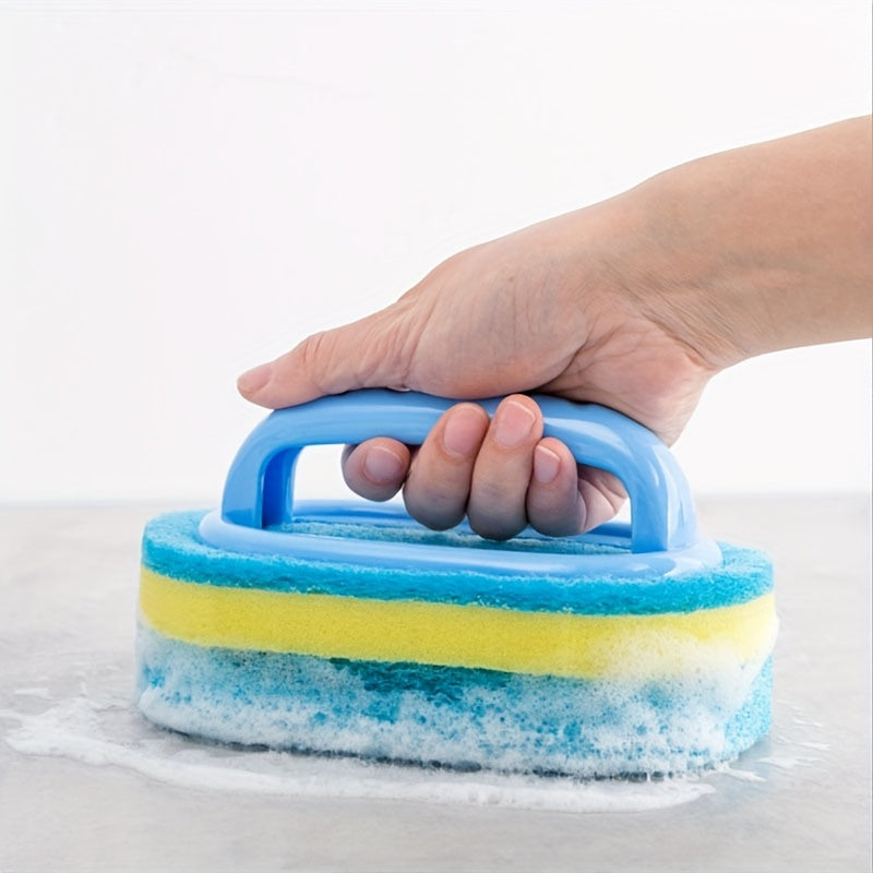 One or two pieces of sponge for hassle-free cleaning, perfect for keeping your kitchen and bathroom shining. Ideal for a variety of surfaces such as glass, walls, toilets, ceramics, and more. This non-electric, reusable sponge is gentle on all surfaces.