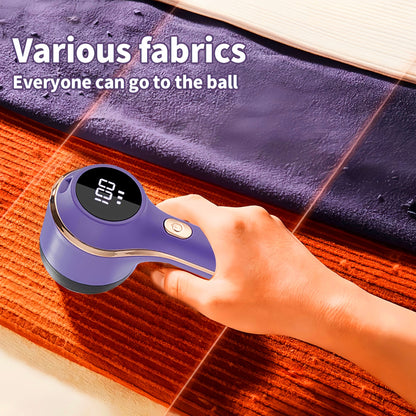 Portable fabric hair remover with USB-powered hairball trimmer for home use, suitable for wool pilling clothing. Features a rechargeable lithium battery with 800mAh capacity.