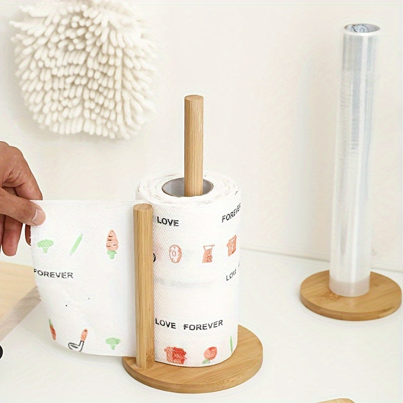 An easily assembled and detachable Kitchen Countertop Paper Holder, perfect for holding napkins, cling film, and dishcloths. Ideal for use in homes, restaurants, and kitchens.