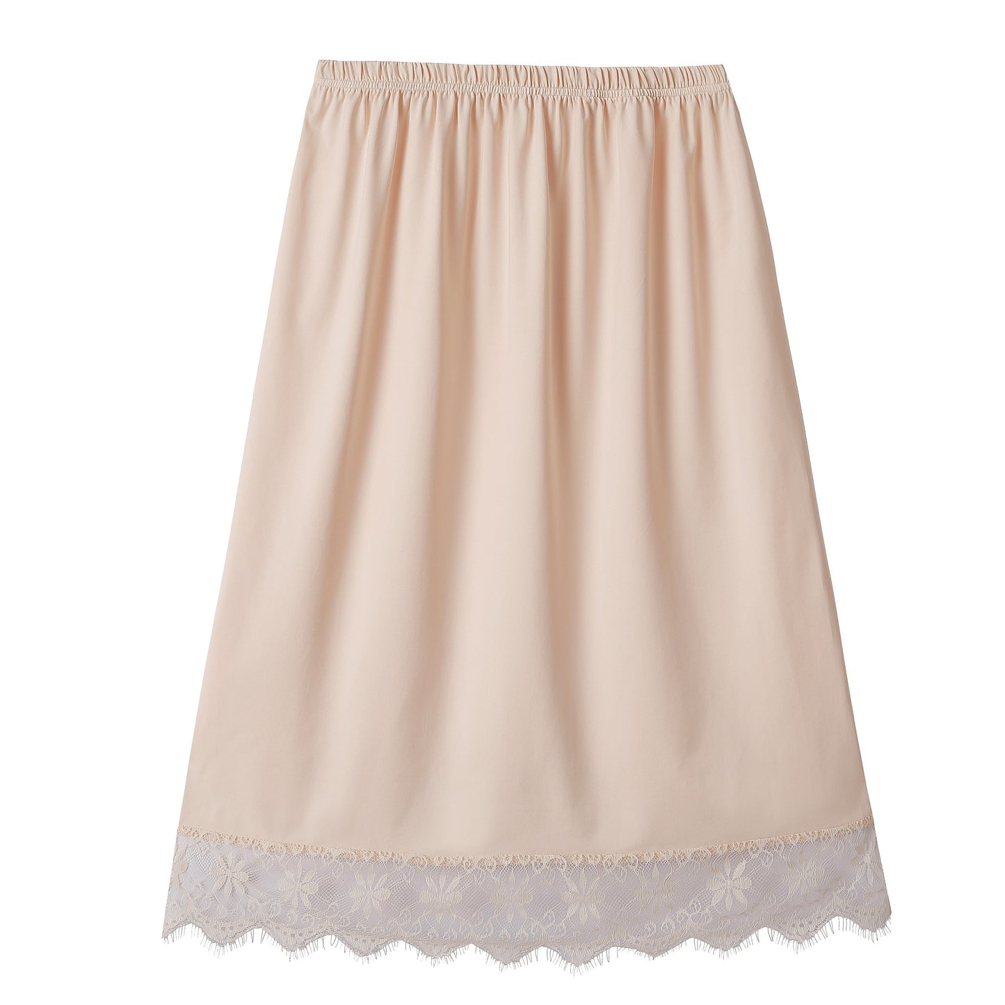 Women's half slip underskirt with anti-static feature extends skirts and dresses.