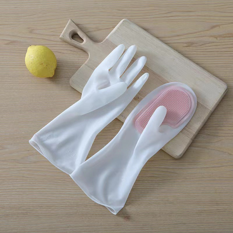 Magic Scrub Dishwashing Gloves are a versatile option for cleaning various areas including the kitchen, bathroom, and outdoors. They are water resistant and lead-free.