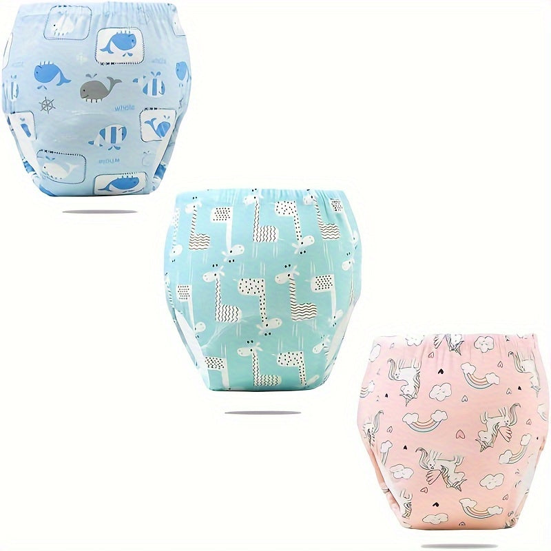 Three pieces of Potty Training Pants, Underwear for Training, Training Pants that are Reusable