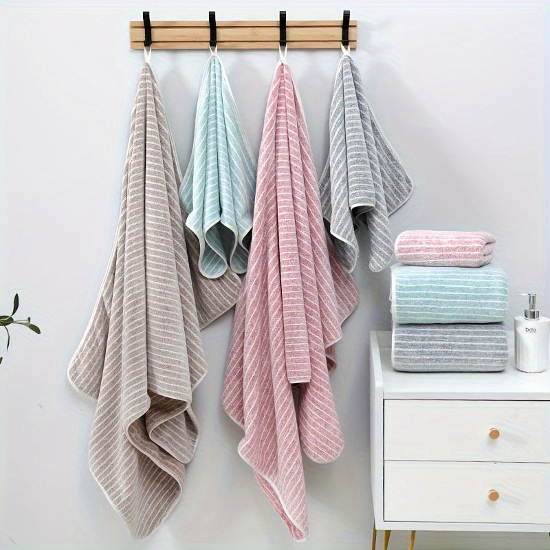 Set of 12 soft and thick microfiber towels ideal for home bathroom, quick-dry absorbent, 85% polyester, 15% nylon, 300gsm, woven wash cloths.