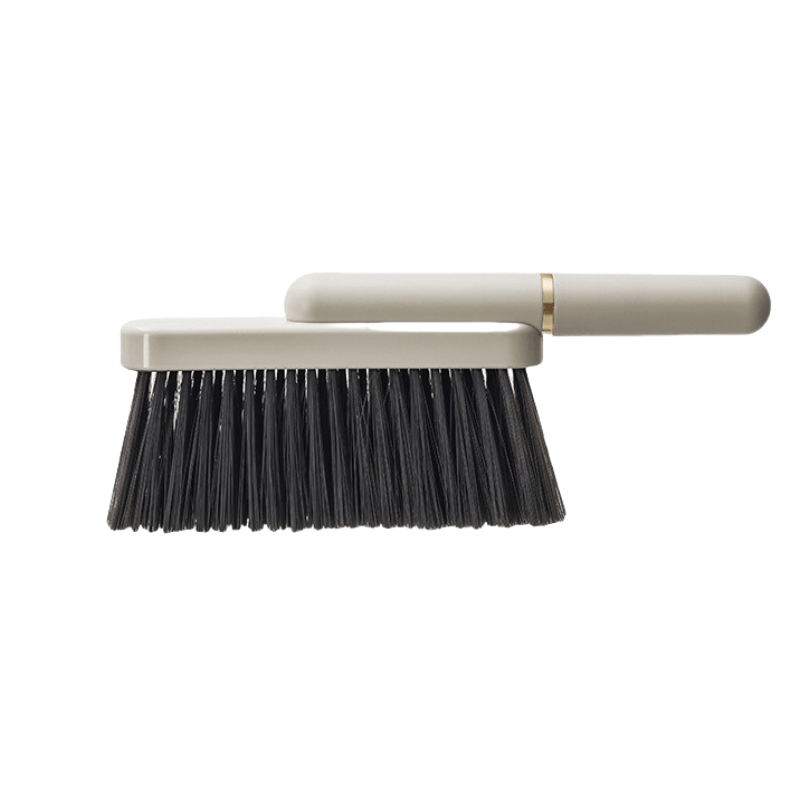 Versatile Soft Bristle Handheld Brush for Clothing, Blankets & Carpets - No Shedding, Small Broom Head for Dual Use - Ideal for Bedroom, Kitchen, Living Room & Car Interior Cleaning.