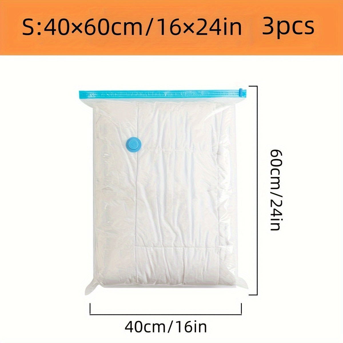 Large, medium, and small vacuum compression bags available in sizes of 3, 7, 9, and 11 pieces. Perfect for wholesale storage, seasonal clothing storage, quilt storage, and travel. A great helper for organizing your belongings with multiple size options.