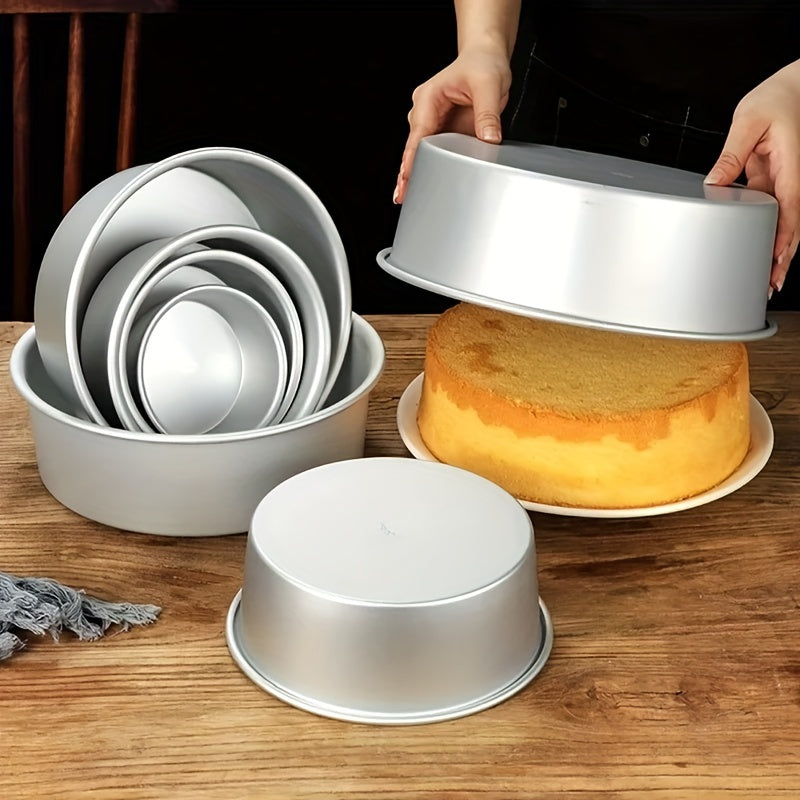 High-Quality Aluminum Cake Pan Set in Various Sizes - Long-Lasting, Non-Stick Baking Pans for Chiffon and Other Desserts - Ideal for Holiday Baking for Christmas, Easter, Valentine's Day, and Thanksgiving.