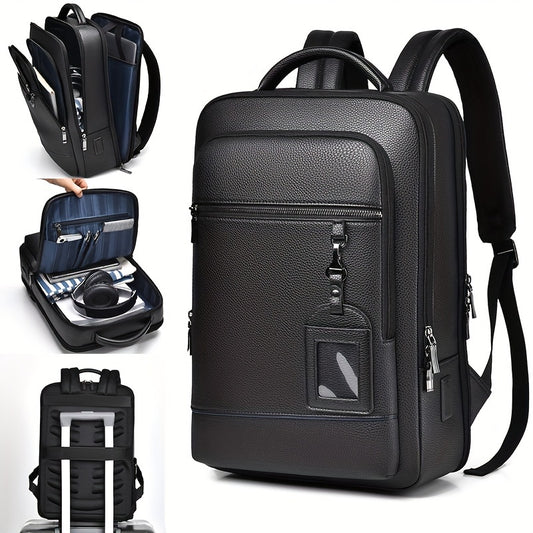 Stylish, minimalist business backpack for men, ideal for travel and commuting with large capacity and multiple compartments, high-quality men's bag.