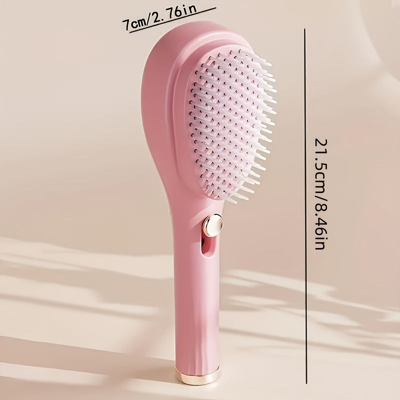 Magic Retractable Hair Comb: Anti-Static, Portable Scalp Massage Brush for All Hair Types, Easy Detangling & Styling, Durable Rubber Bristles