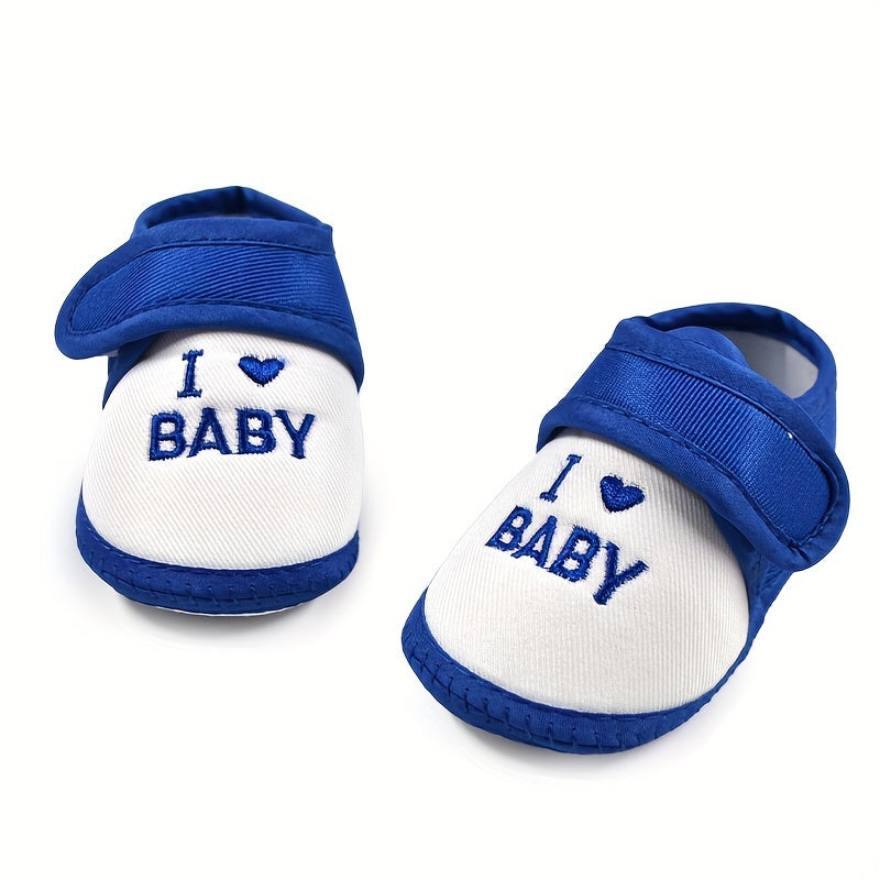 Soft non-slip shoes for baby boys perfect for indoor walking.