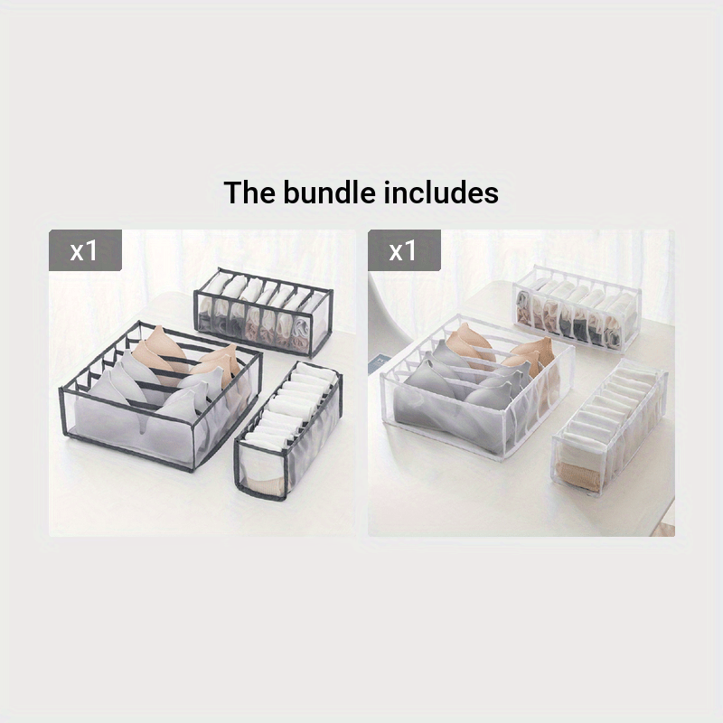 Top Pick: Foldable Underwear Organizer - Space-Saving Drawer Divider for Bras, Socks & More - Customizable and Durable Fabric Storage Solution