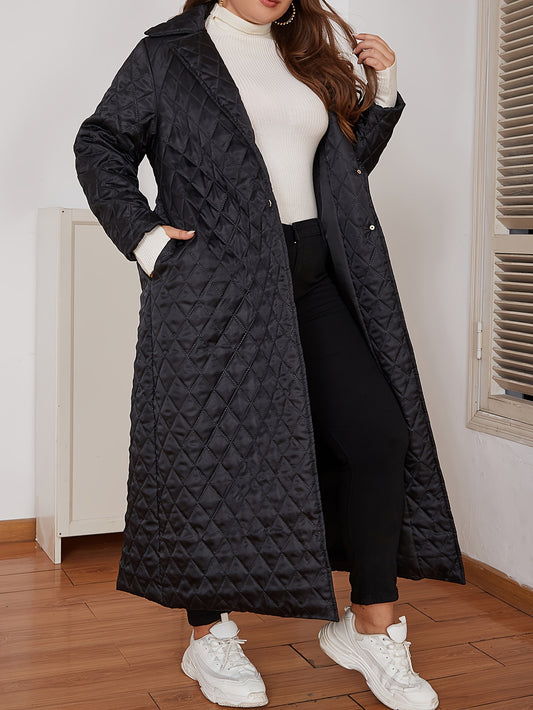 Long coat for plus sizes.