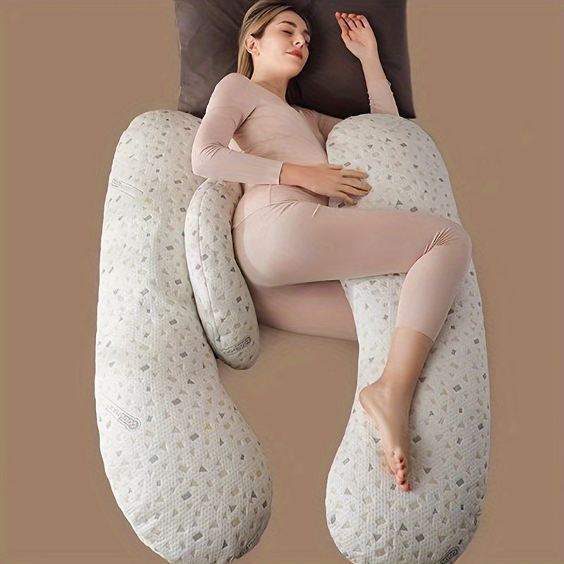 Comfortable Sleep with a Multifunctional Maternity Pillow Providing Nursing and Belly Support