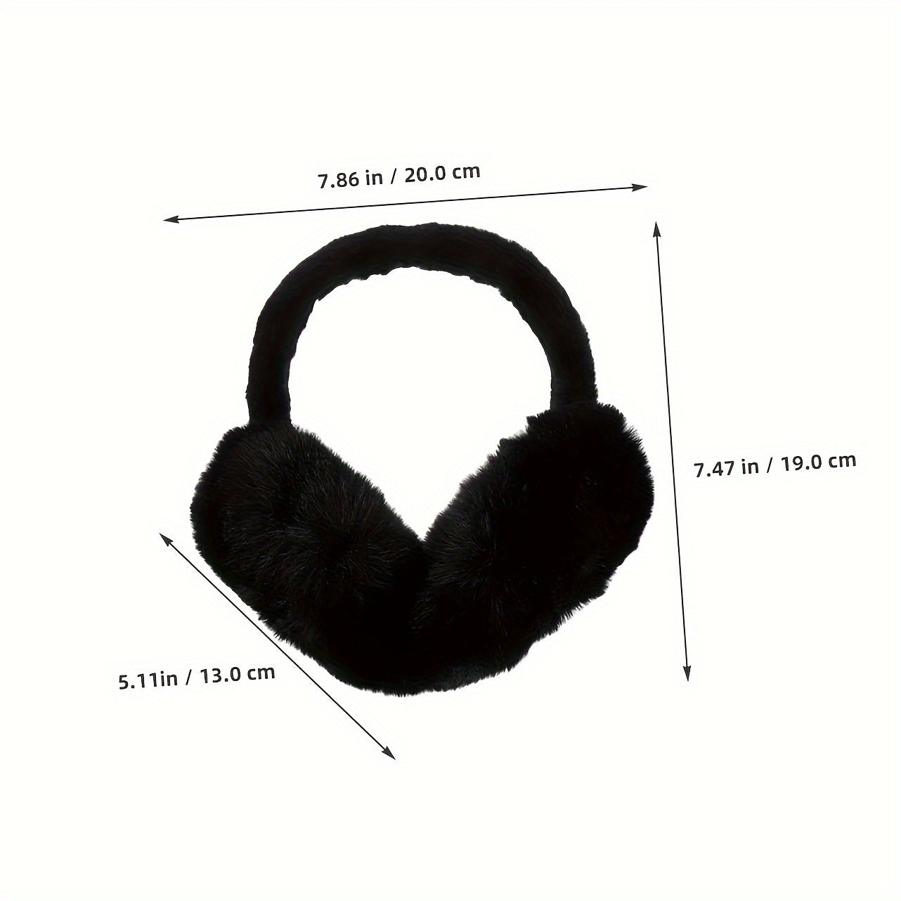 Stay warm and stylish with this CozyWinter Women's Ear Warmer featuring faux fur earflaps. Made with elastic woven polyester stretch headband, this comfortable outdoor ear protection accessory is perfect for chilly days. Dry clean only for easy