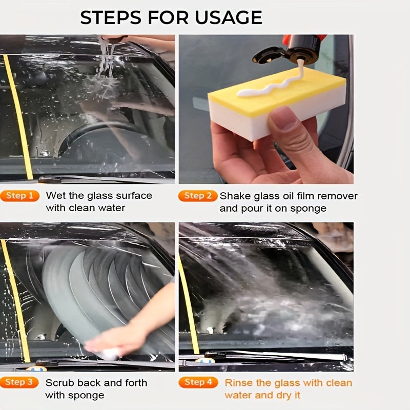 Paste for cleaning oil film on front glass of car