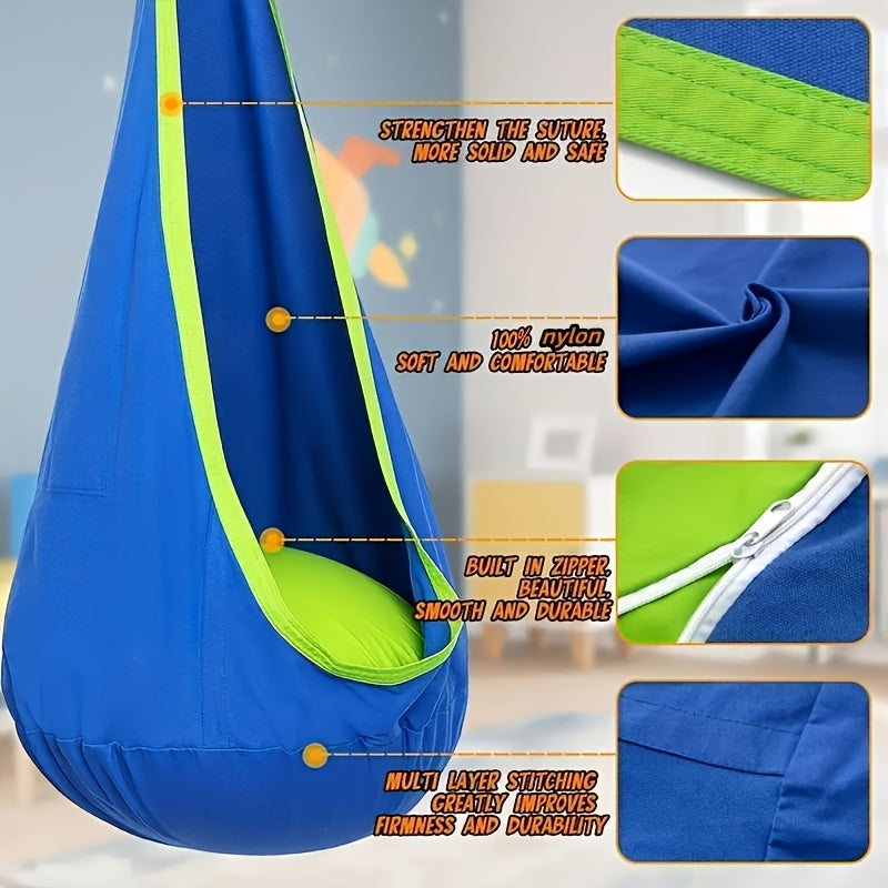 1pc Pod Swing Seat - Supports up to 79.83KG - Perfect for Relaxation and Playtime