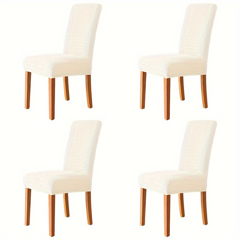 Mid-back chair covers in sets of 2 or 4 to protect and decorate dining room, office, kitchen chairs.