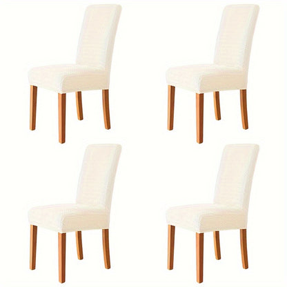 Mid-back chair covers in sets of 2 or 4 to protect and decorate dining room, office, kitchen chairs.