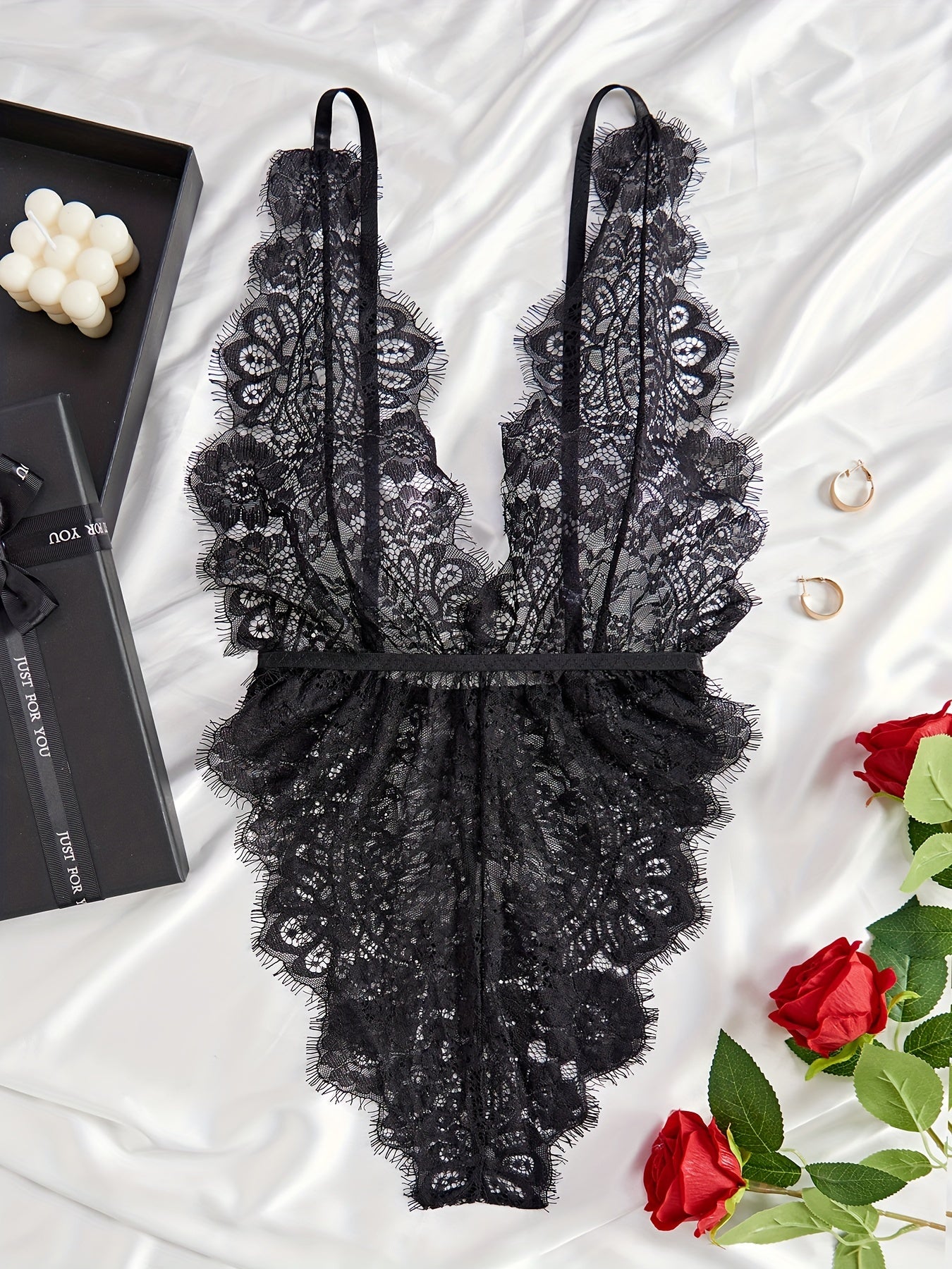 Seductive Lace Teddy Bodysuit, Sexy Women's Lingerie