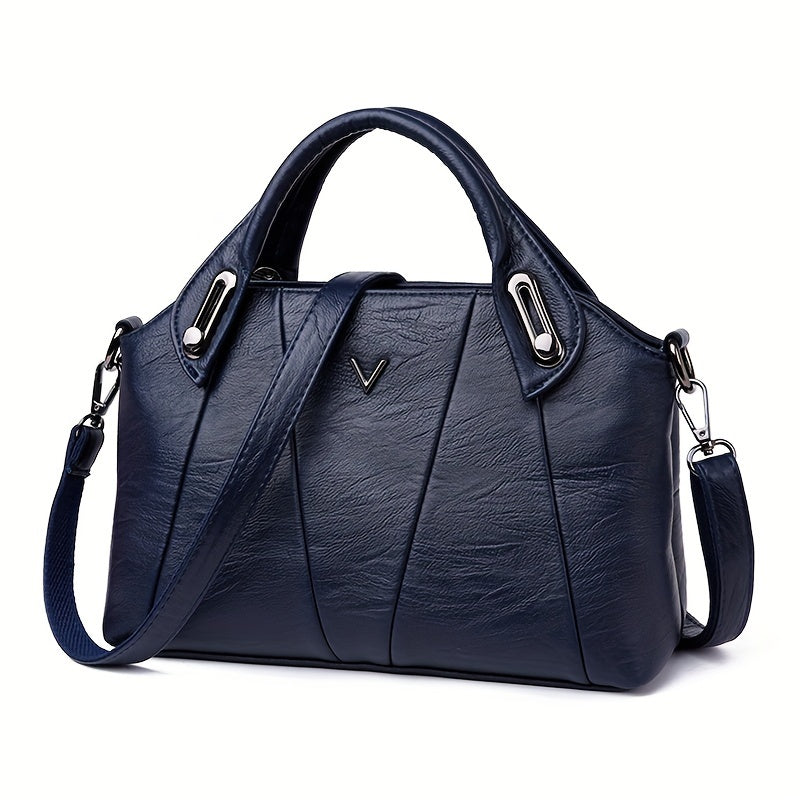 Stylish Solid Color Handbag for Women