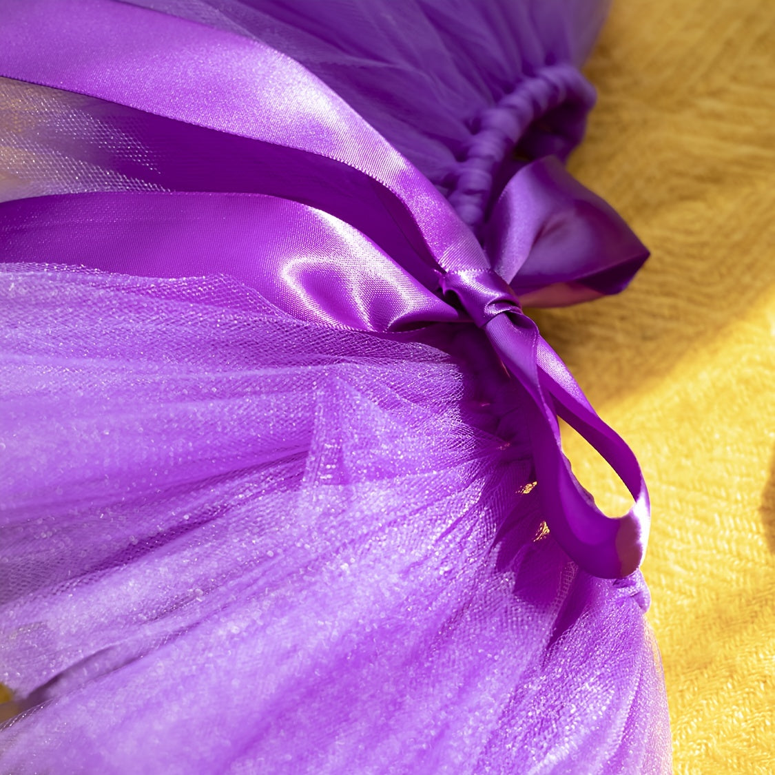 Baby Tutu Set in Purple – Includes Tutu Skirt and Headband made of Polyamide Tulle for ages 0-3, complete with coordinating Flower Headpiece. Perfect for Baby Photo Shoots, Ballet Performances, or as a Birthday and Special Occasion Costume.