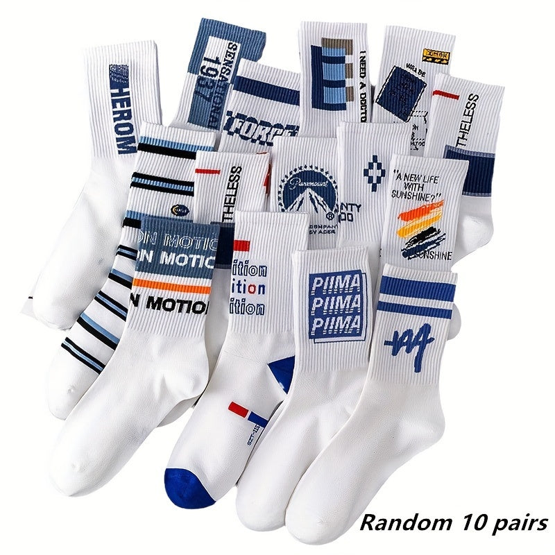 Send a random assortment of 5 or 10 pairs of trendy sports and mid-calf socks.