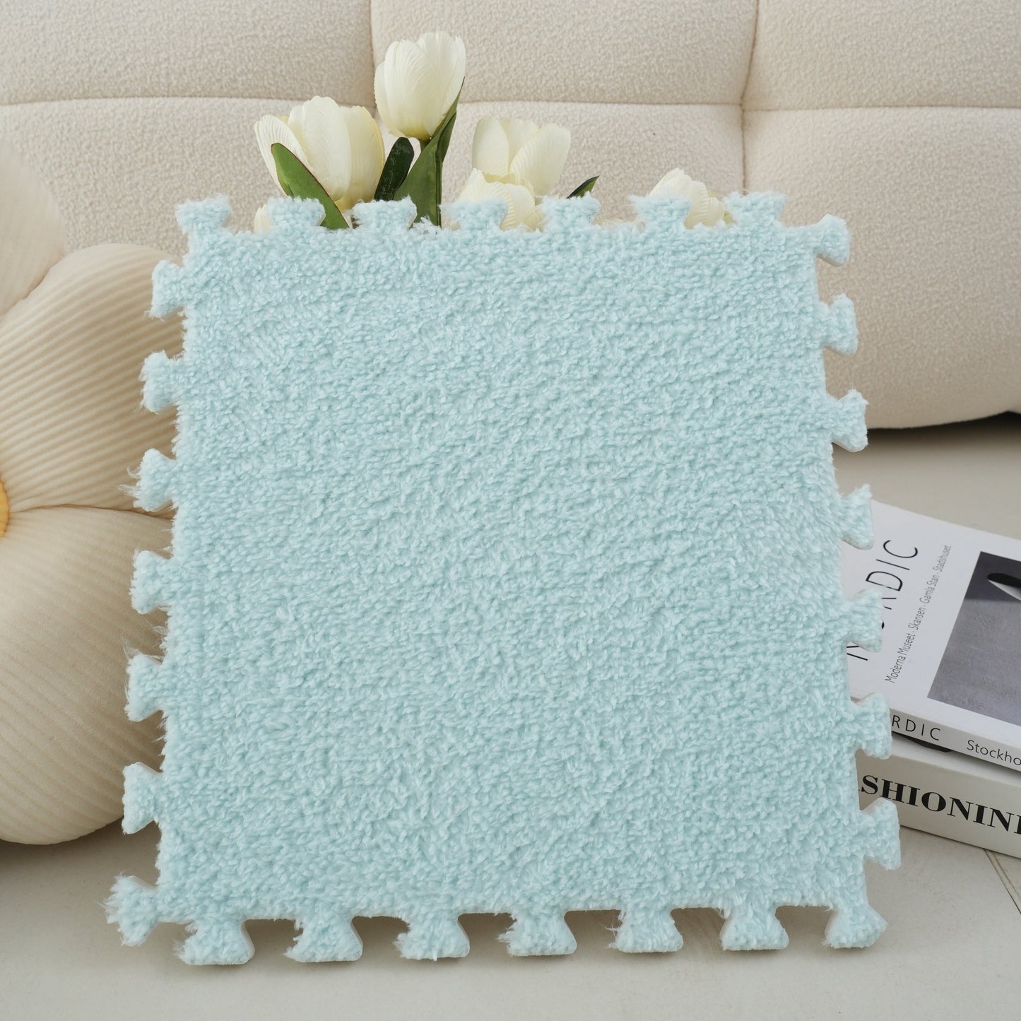 Spliced Carpet for Home Decor: Ideal for Bedrooms, Living Rooms, Balconies, and More! This Washable and Dirt Resistant Mat is Perfect for Large Areas, Entrances, Bay Windows, and Bedside Use.