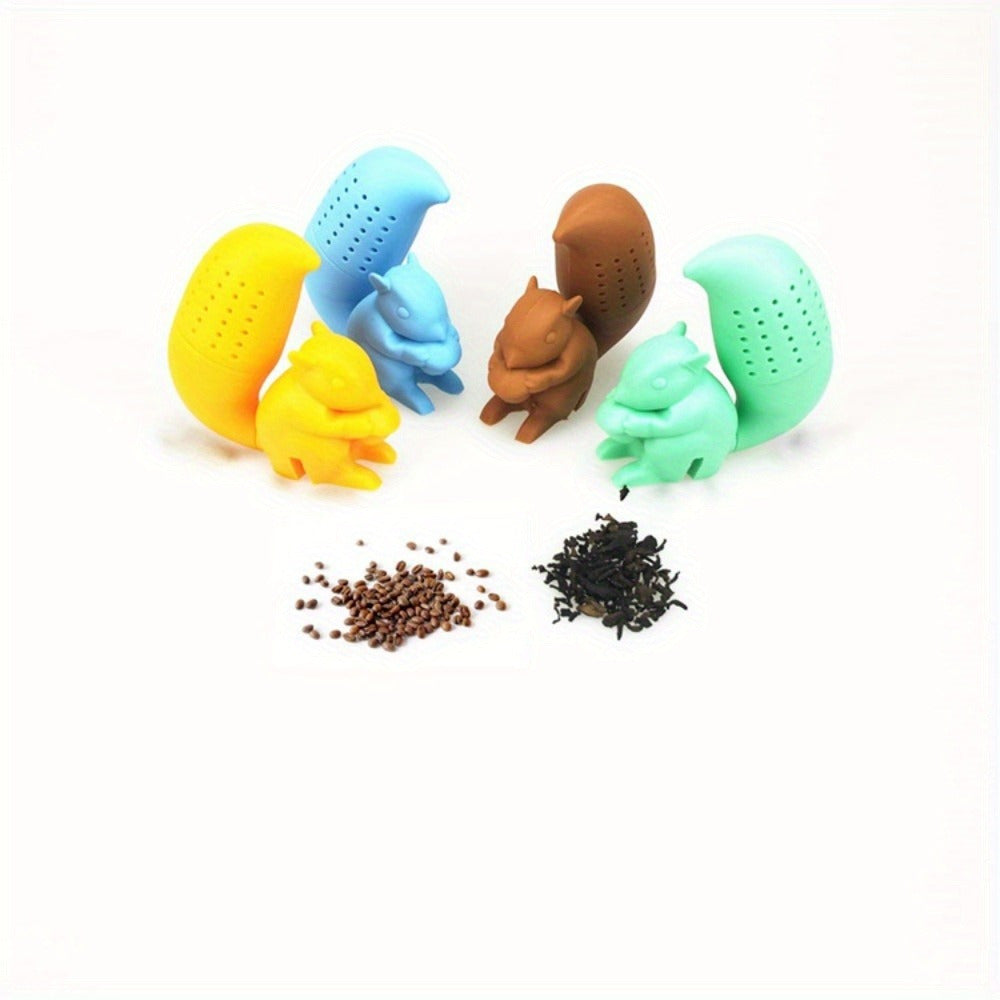 This set includes one silicone squirrel tea infuser, a charming animal tea strainer that can be used repeatedly. It is perfect for various holidays such as Christmas, Halloween, Easter, Hanukkah, and Thanksgiving.