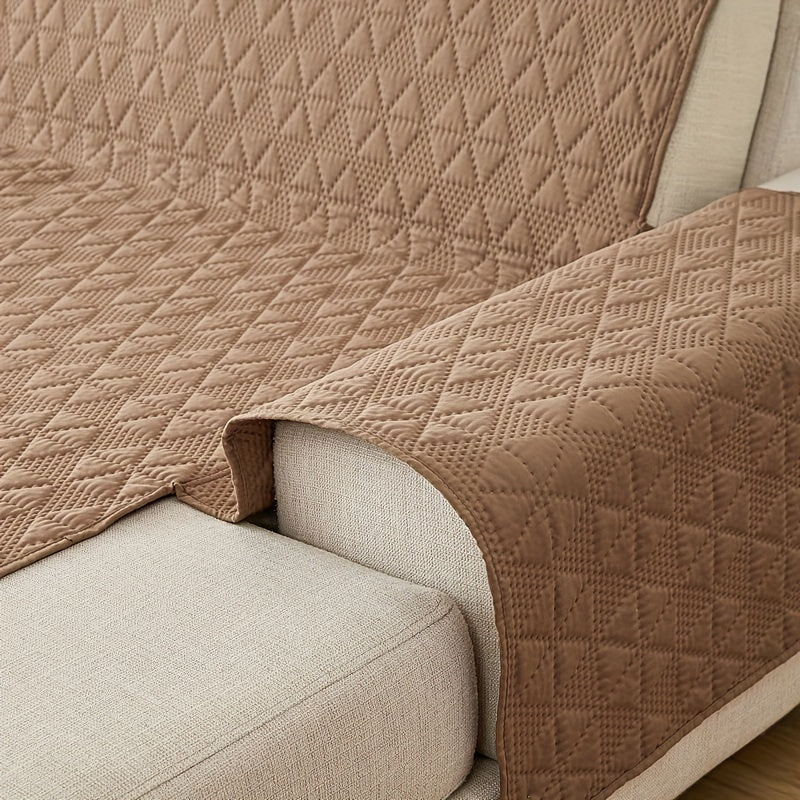 Waterproof, non-slip sofa slipcover with pet-friendly polyester for home or office.